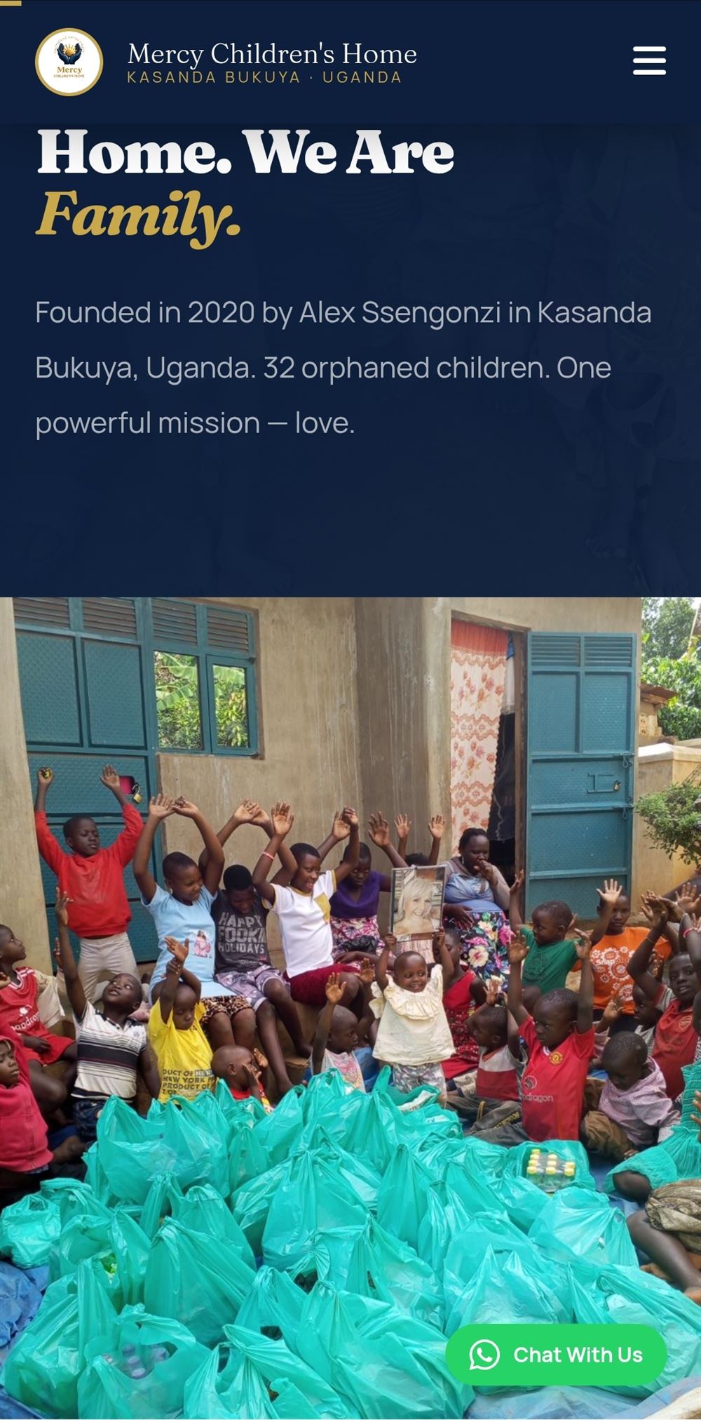 Mercy Children's Home website