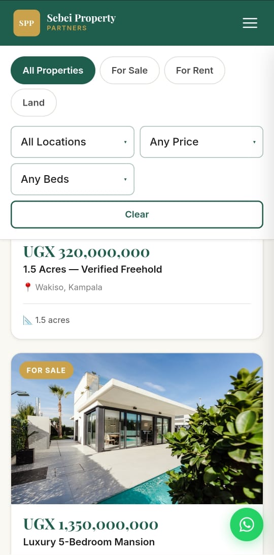 Sebei Property Partners — a real estate platform built by KENPRO
